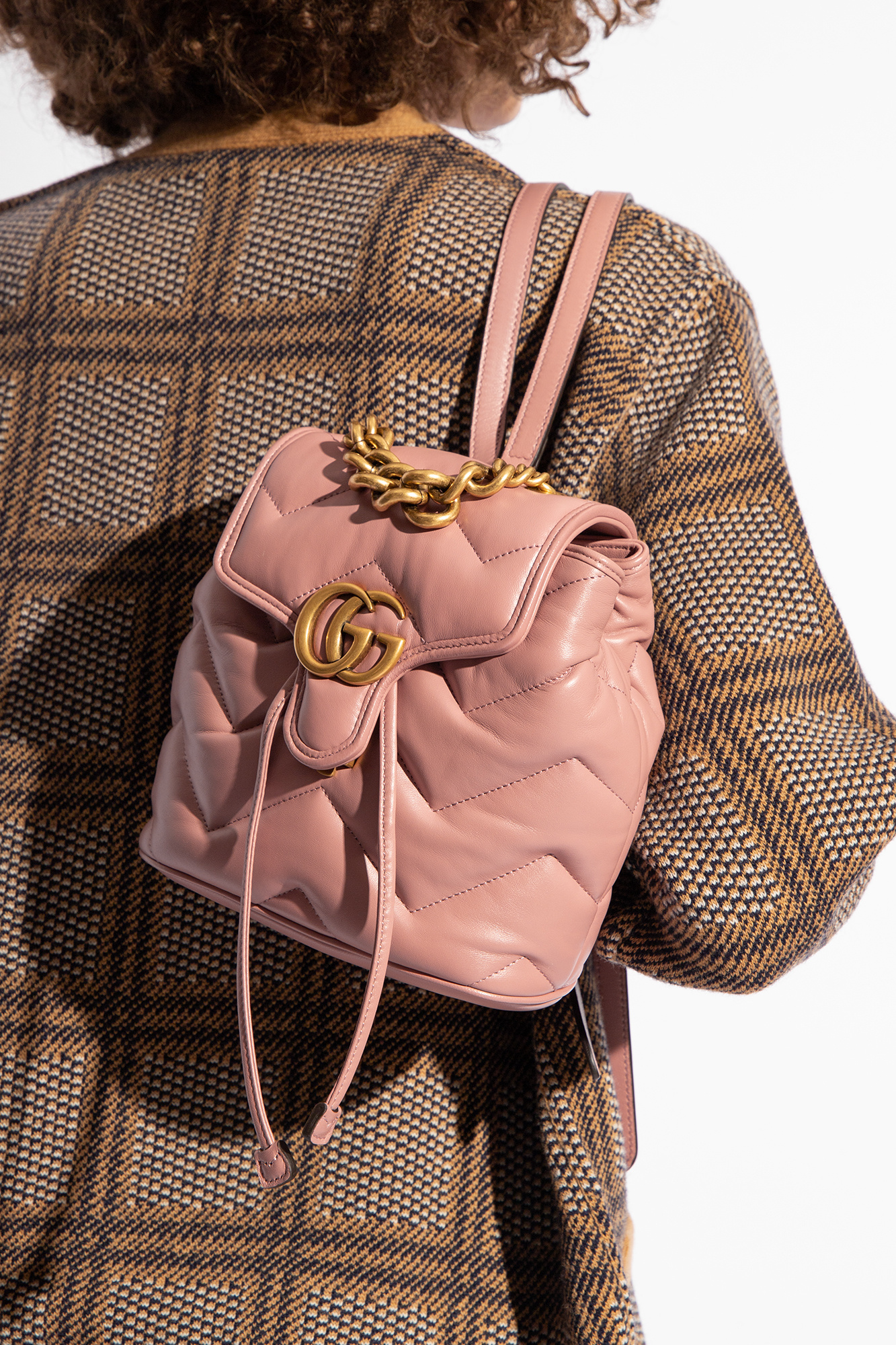 Gucci marmont backpack store pink